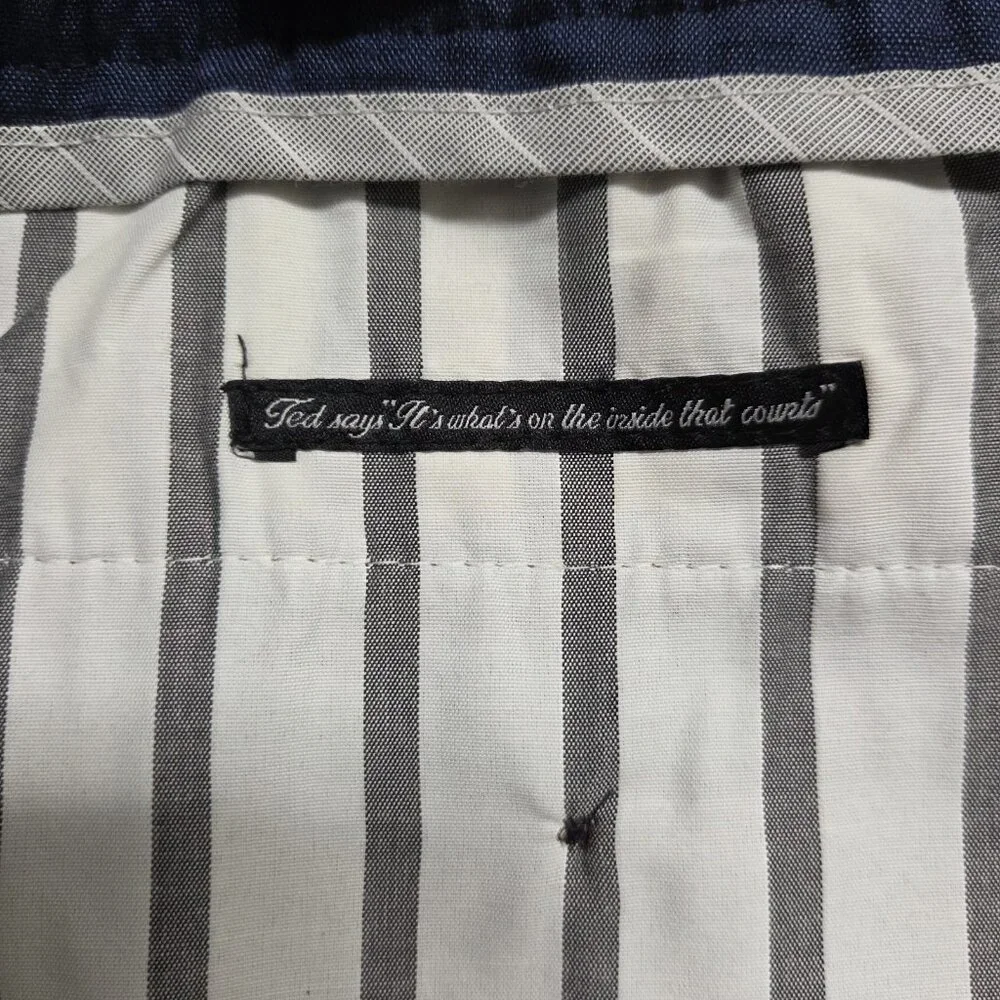 Ted Baker Pants Mens 38 Regular Yucctro Linen Blend Drawstring Slim Fit Trouser